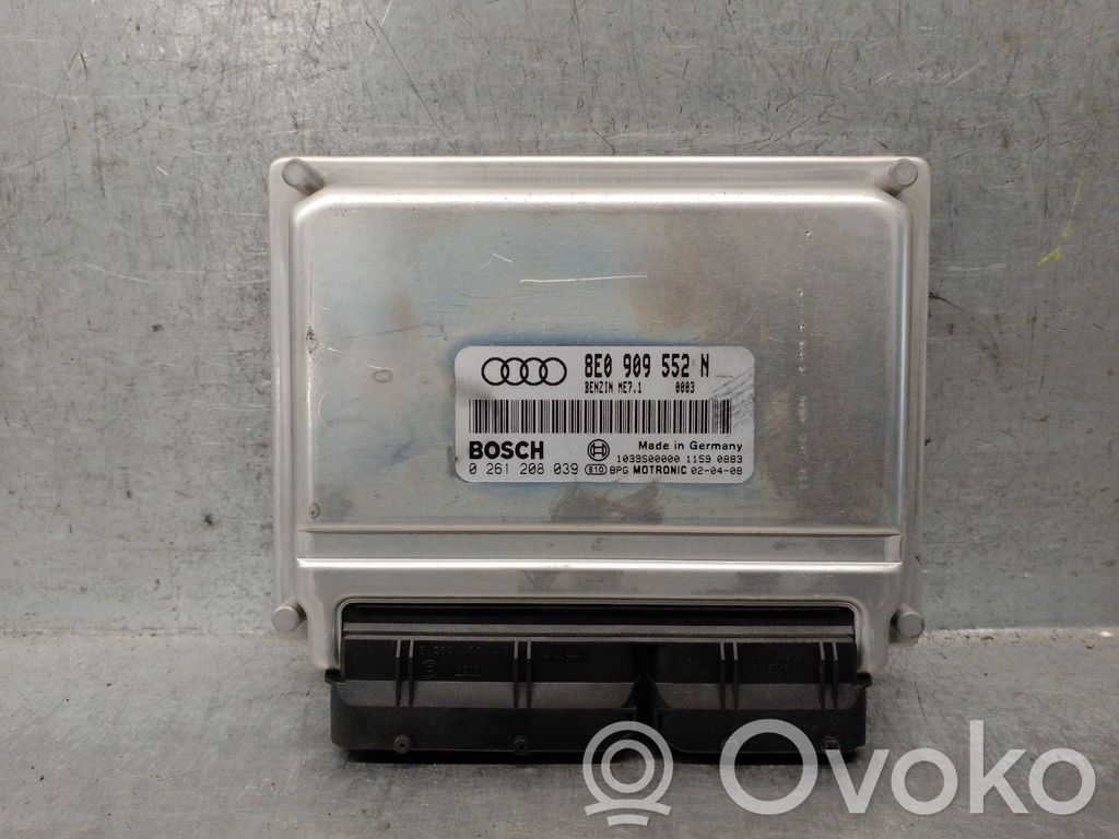 Engine control unit/module   8E0909552N,0261208039