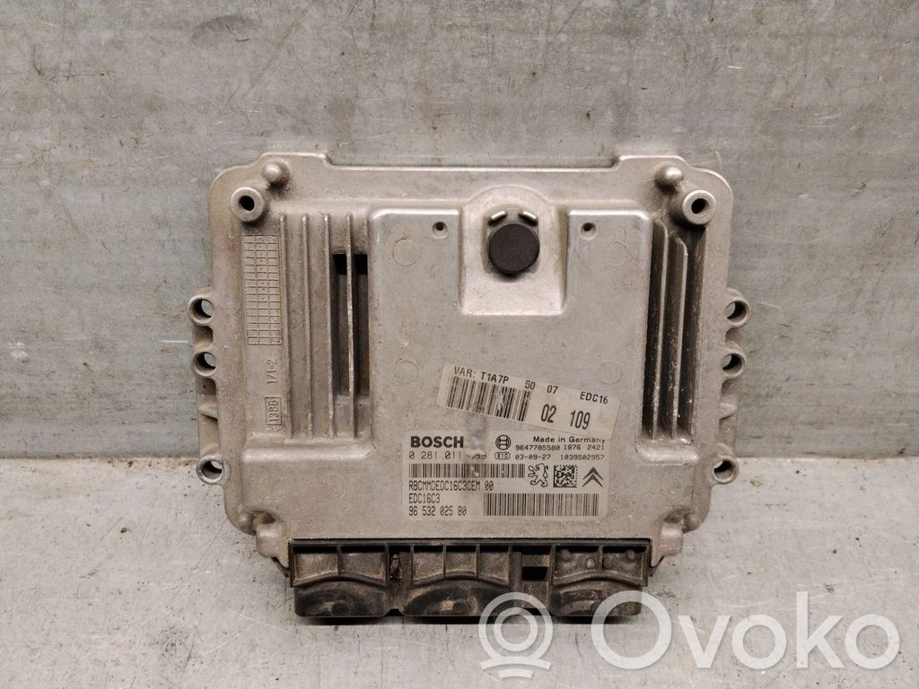 Engine control unit/module   9653202580,0281011089