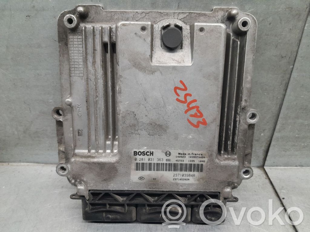 Sterownik / Moduł ECU   237103984R,237103984R,0281031563
