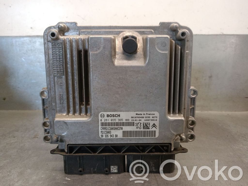 Citroen C4 SpaceTourer Unitate/modul de control motor 