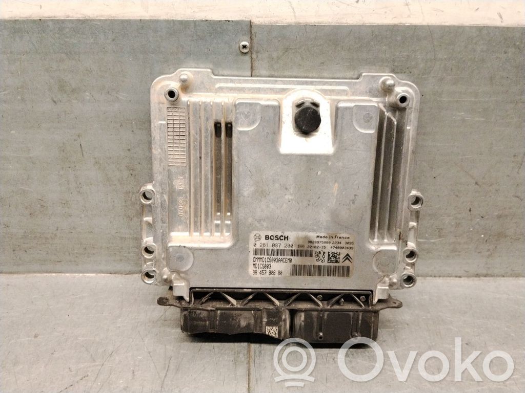 Engine control unit/module   9845780880,0281037200