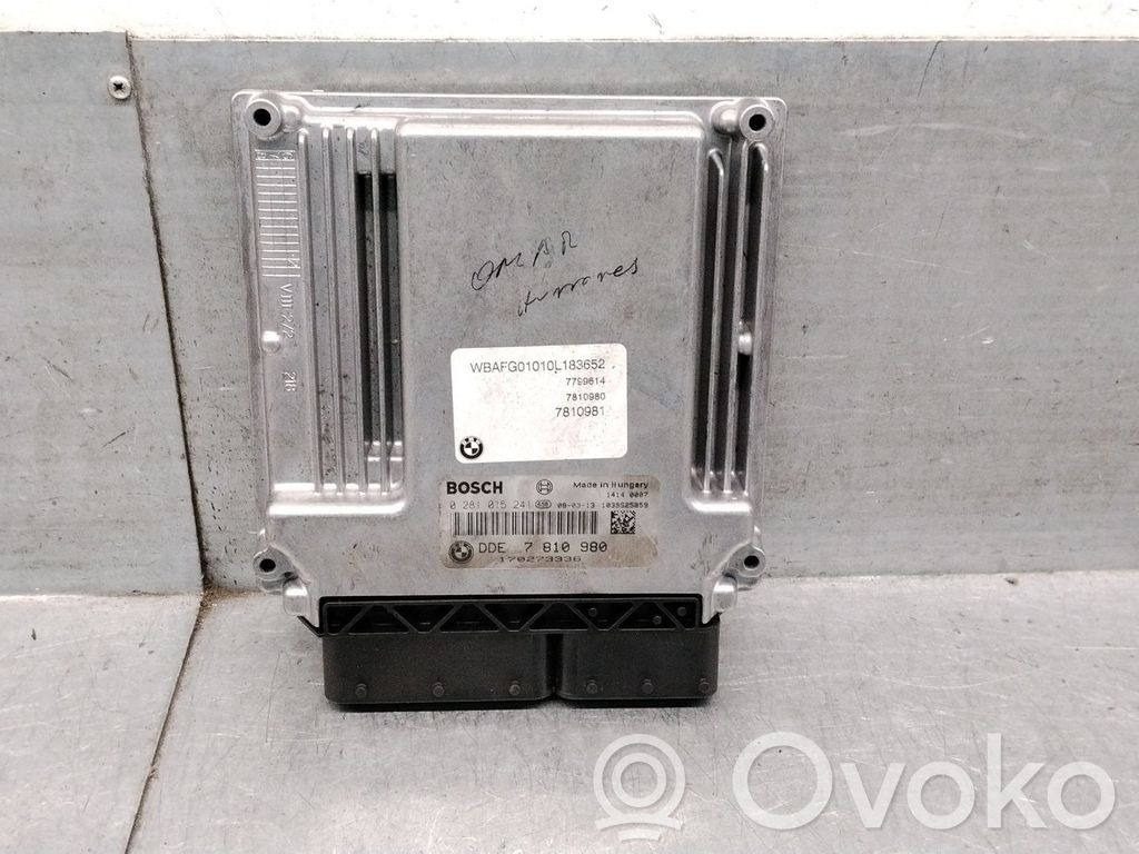 BMW X6 E71 Dzinēja vadības bloks 