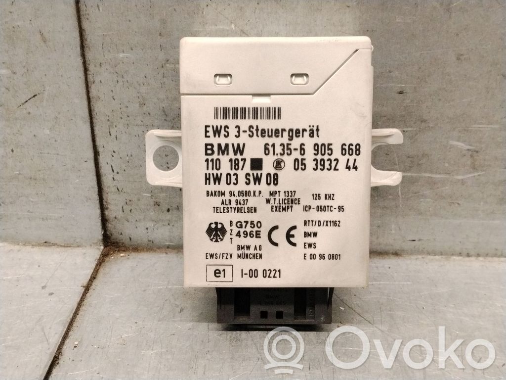 BMW 5 E39 Unitate/modul comandă imobilizator 