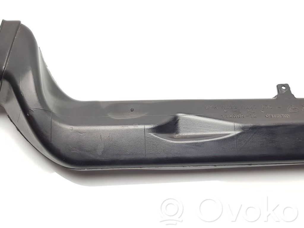 BMW 7 E65 E66 Ohjaamon sisäilman ilmakanava 