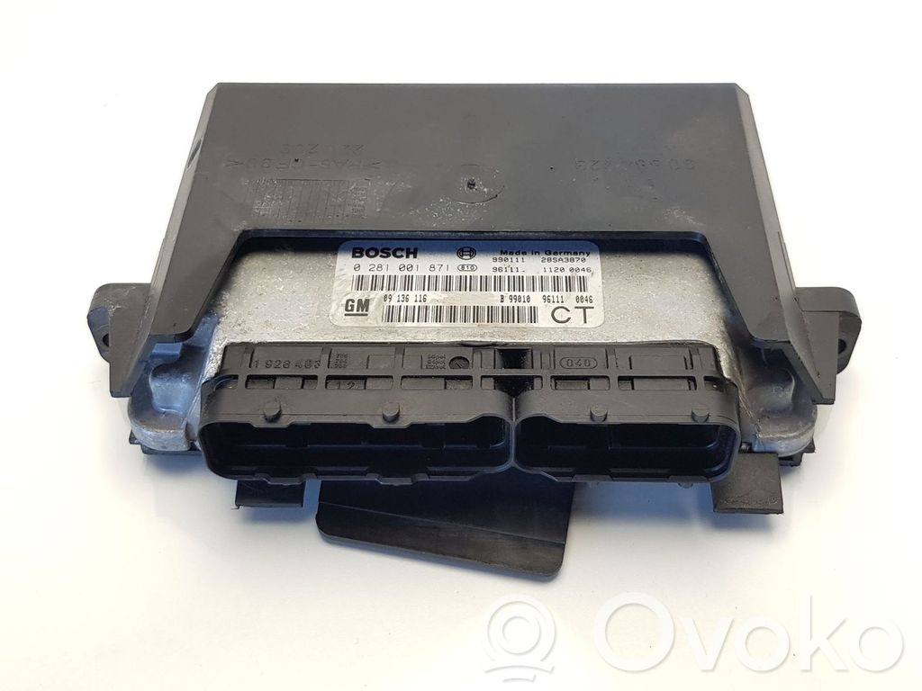 Engine control unit/module   09136116,0281001871