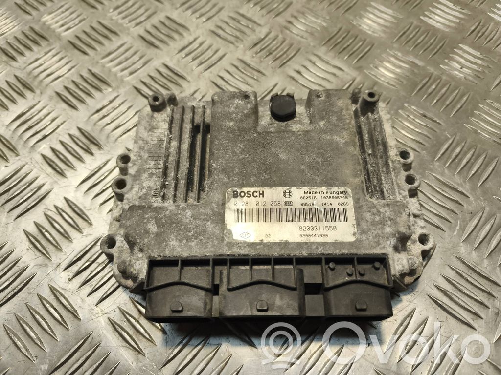 Engine control unit/module   0281012058,8200311550,8200441820