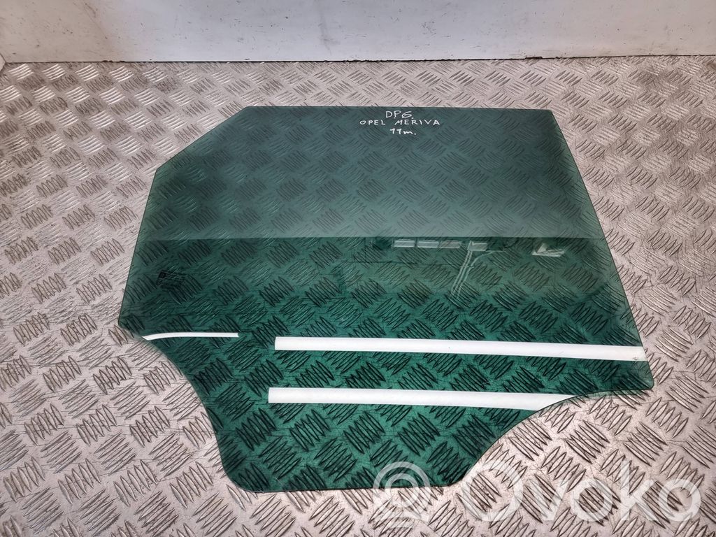 Opel Meriva B Rear door window glass 