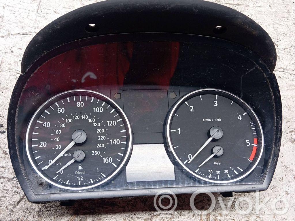 BMW 3 E90 E91 Velocímetro (tablero de instrumentos) 