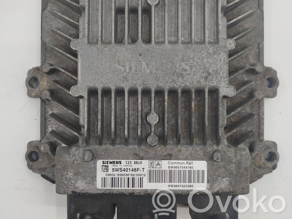 Engine control unit/module   5WS40146FT,9657544780,9647423380