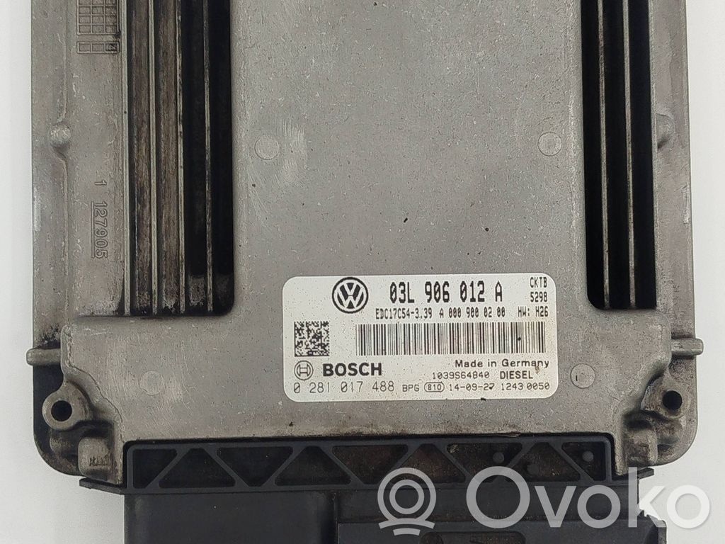 Volkswagen Crafter Engine control unit/module 
