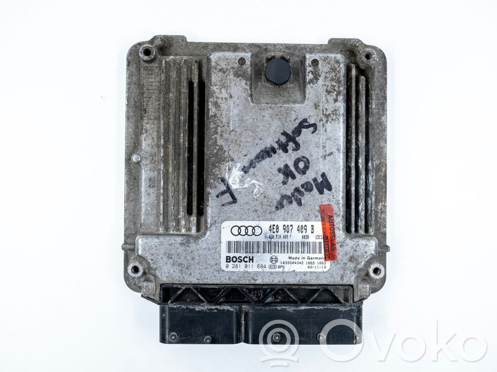 Audi A8 S8 D3 4E Unidad de control/módulo del motor 
