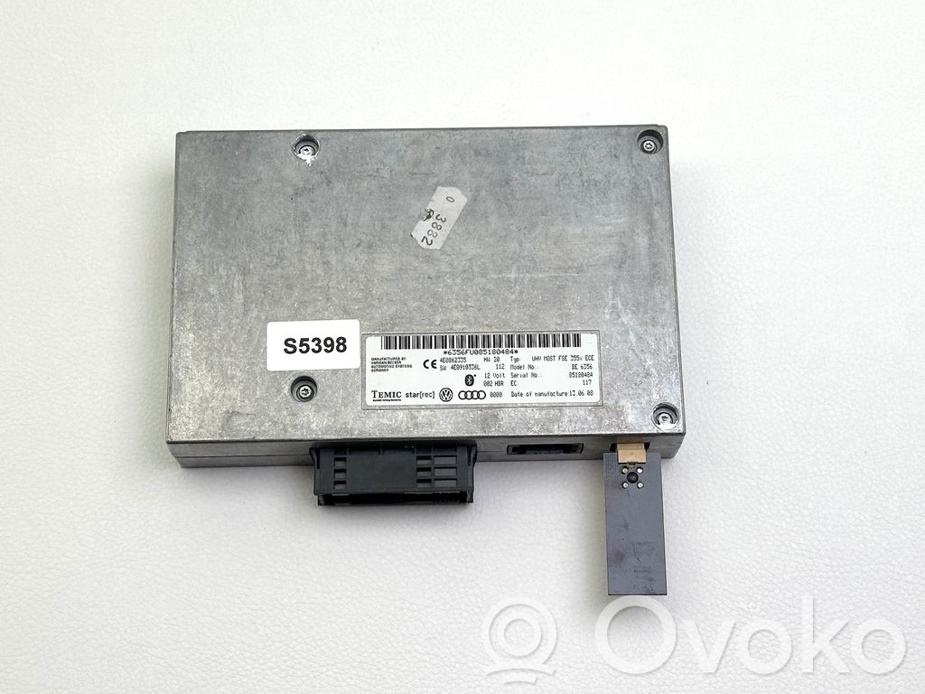 Audi A6 S6 C6 4F Unidad de control/módulo de bluetooth 