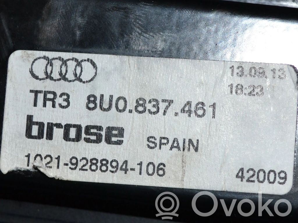 Audi Q3 8U Regulador de ventanilla eléctrico de puerta delantera 
