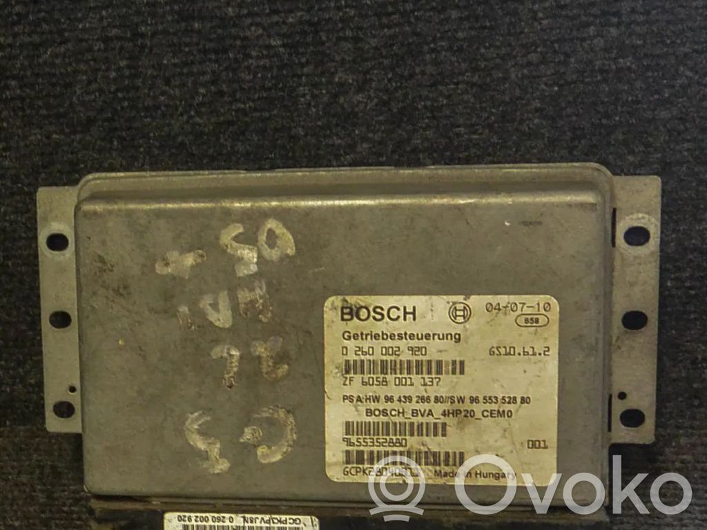 Citroen C5 Module de contrôle de boîte de vitesses ECU 