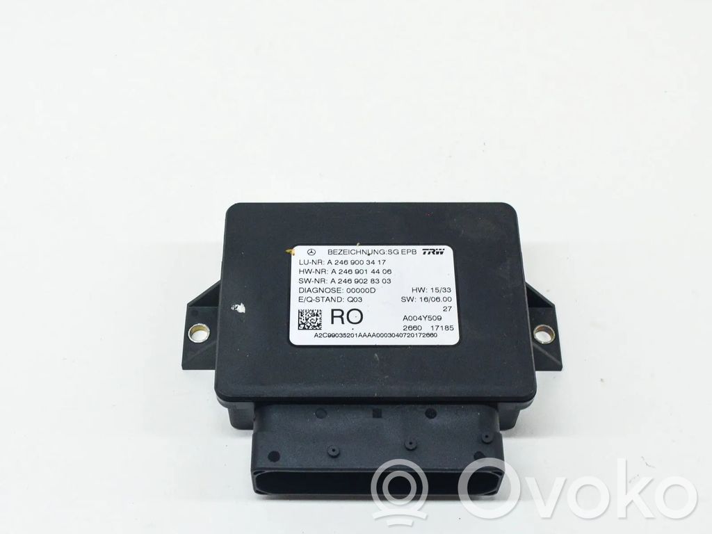 Mercedes-Benz A W176 Moduł / Sterownik hamulca postojowego EMF 