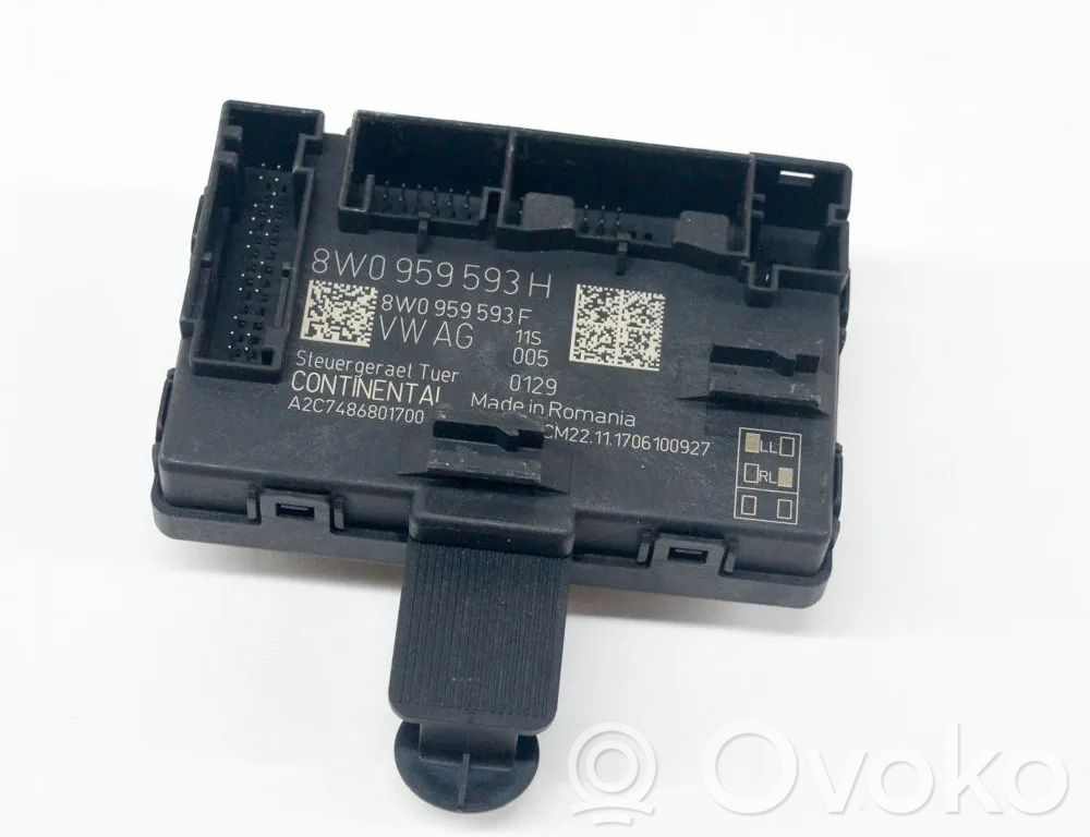 Audi A4 S4 B9 8W Unidad de control/módulo de la puerta 