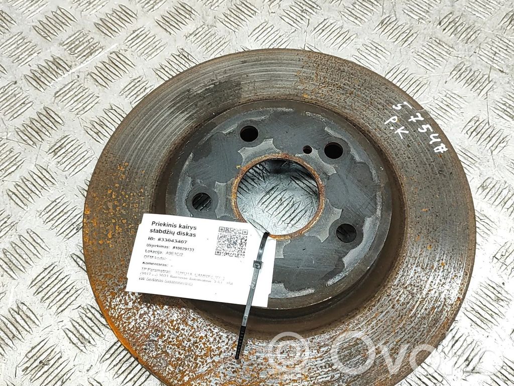 Toyota Camry VIII XV70  Tarcza hamulca przedniego 