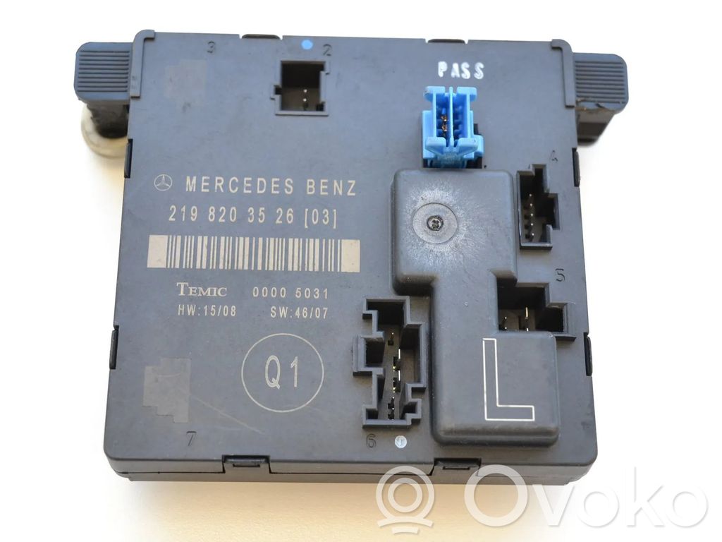 Mercedes-Benz CLS C219 Unidad de control/módulo de la puerta 