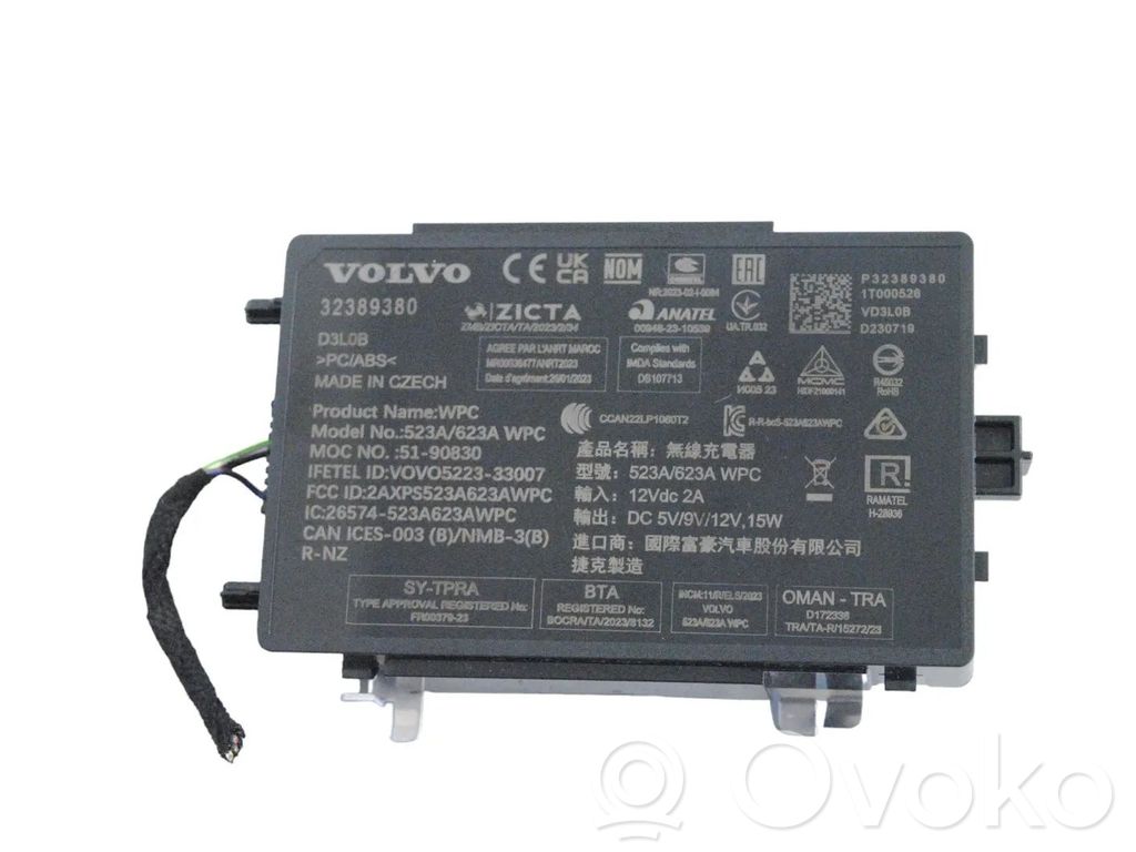 Volvo XC40 Wireless charging module 
