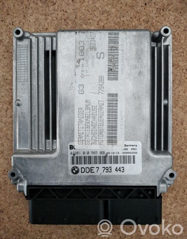 Variklio valdymo blokas   7793443,0281010565
