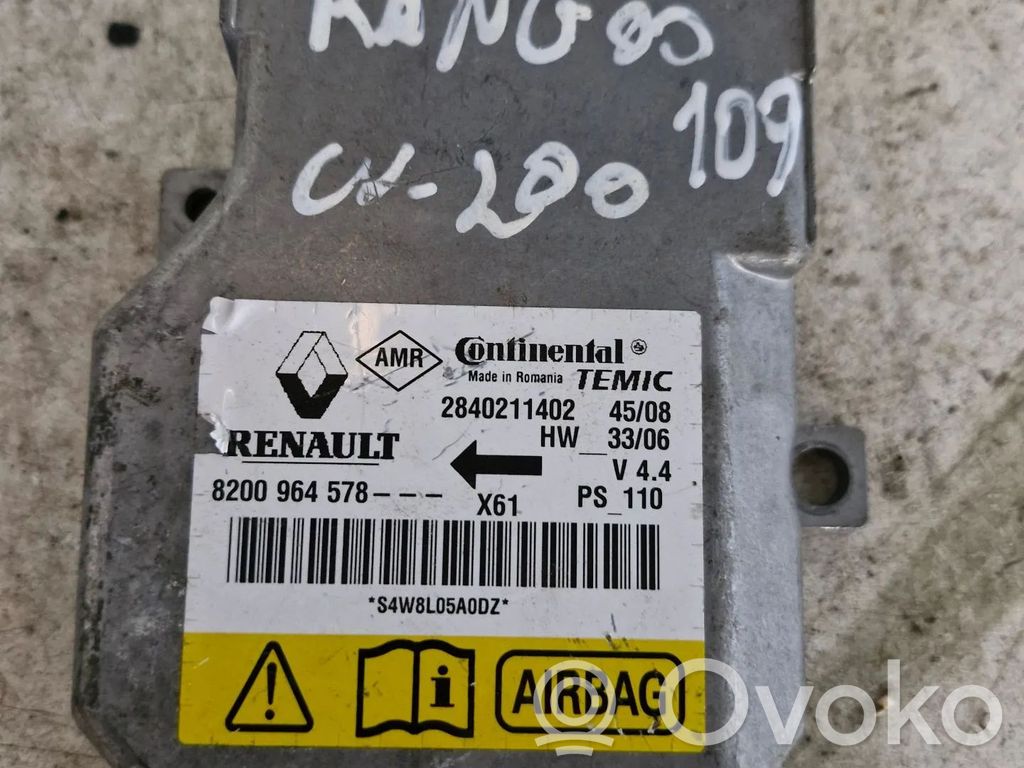 Renault Kangoo II Airbag control unit/module 
