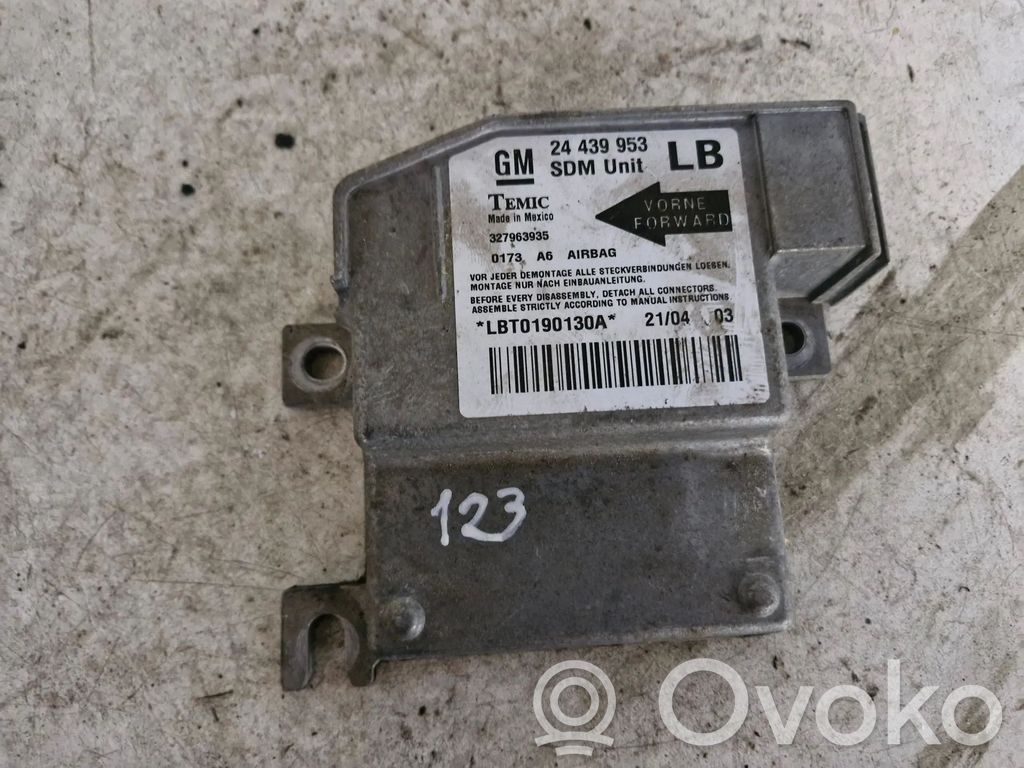 Airbag control unit/module   24439953,327963935