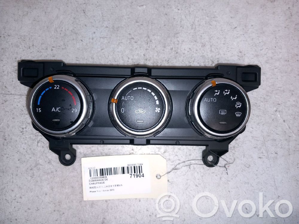Mazda 2 Climate control unit 