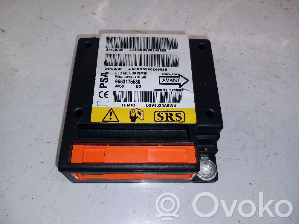 Peugeot 1007 Airbag control unit/module 