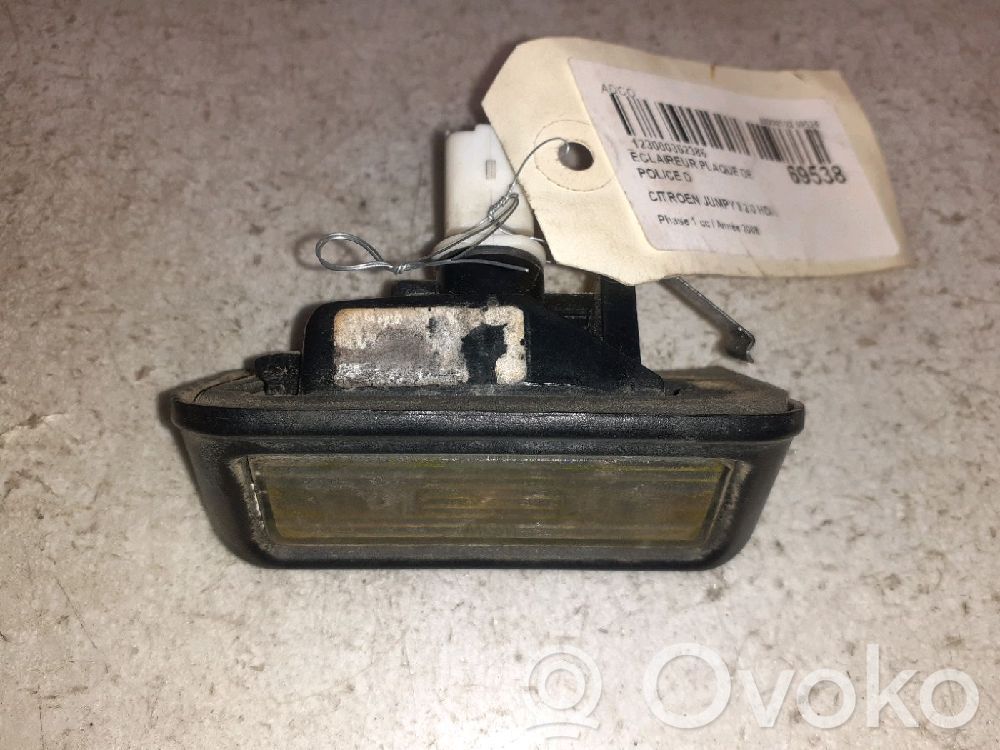 Citroen Jumpy Number plate light 