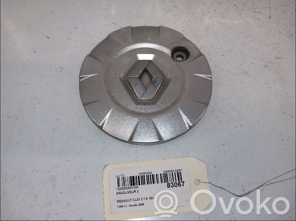 Renault Clio III Rūpnīcas varianta diska centra vāciņš (-i) 