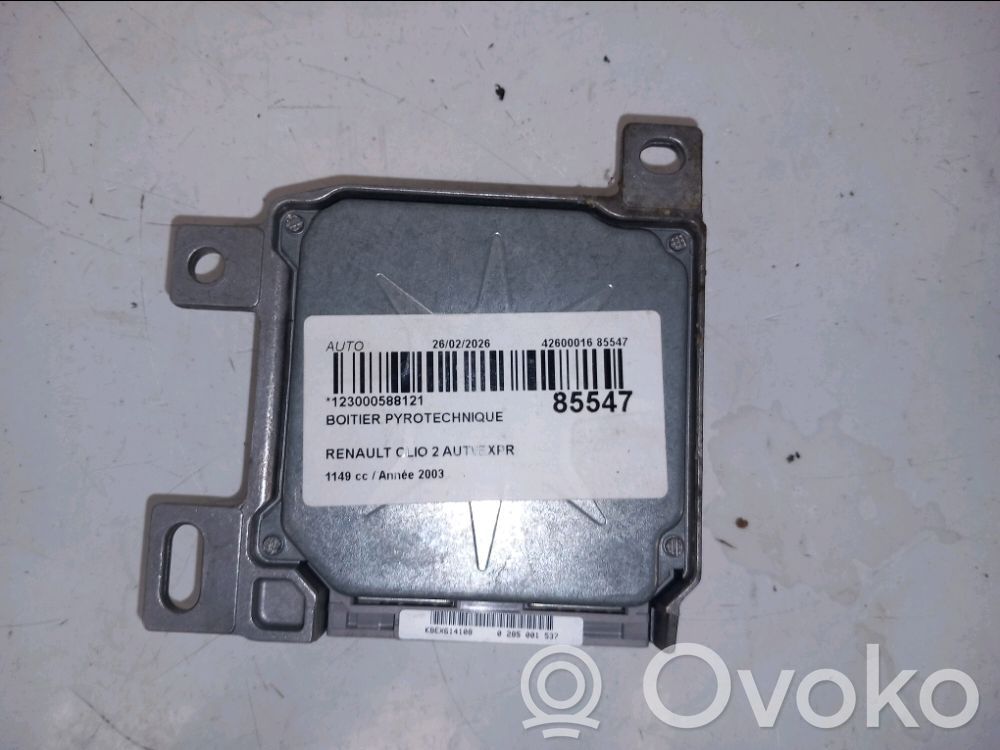 Renault Clio II Airbag control unit/module 