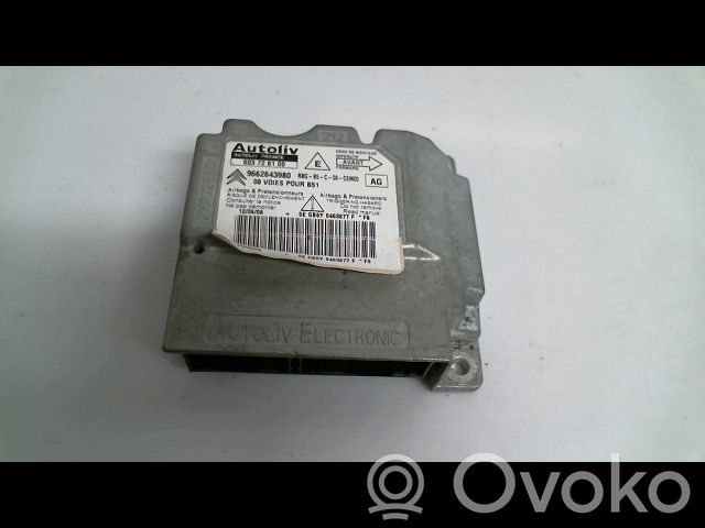Citroen C4 I Airbag control unit/module 