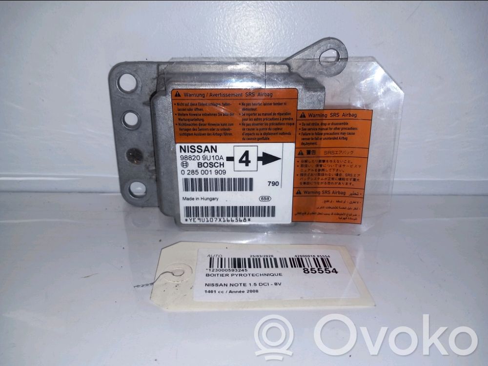 Unidad de control/módulo del Airbag   K88209U30A,K88209U30A