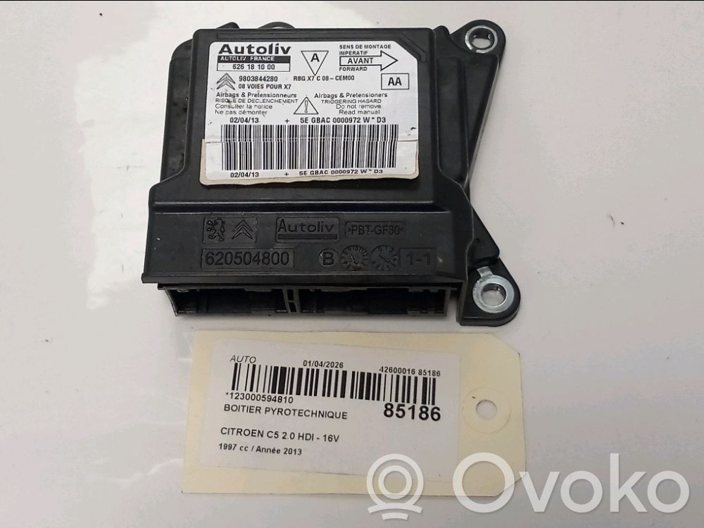 Airbag control unit/module   9803844280,9803844280