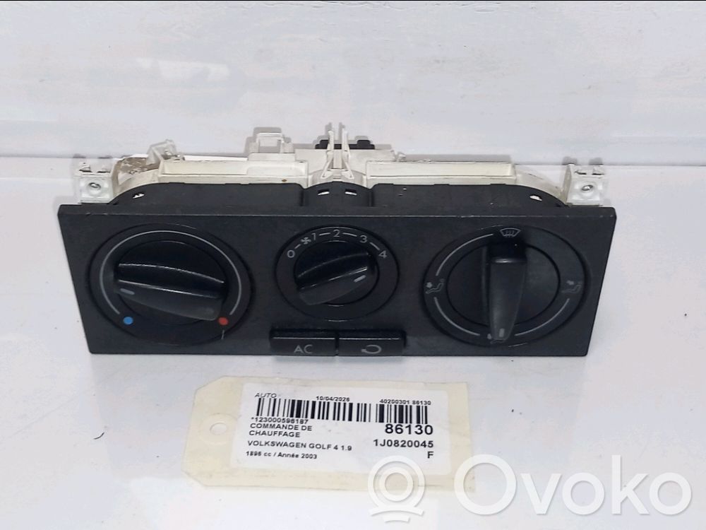 Unitate control climatizare   1J0820045F,1J0820045F