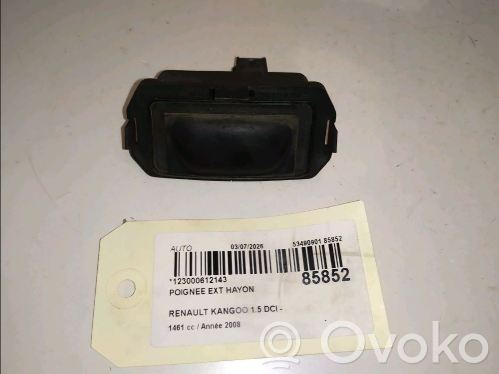 Renault Kangoo II Tailgate trunk handle 