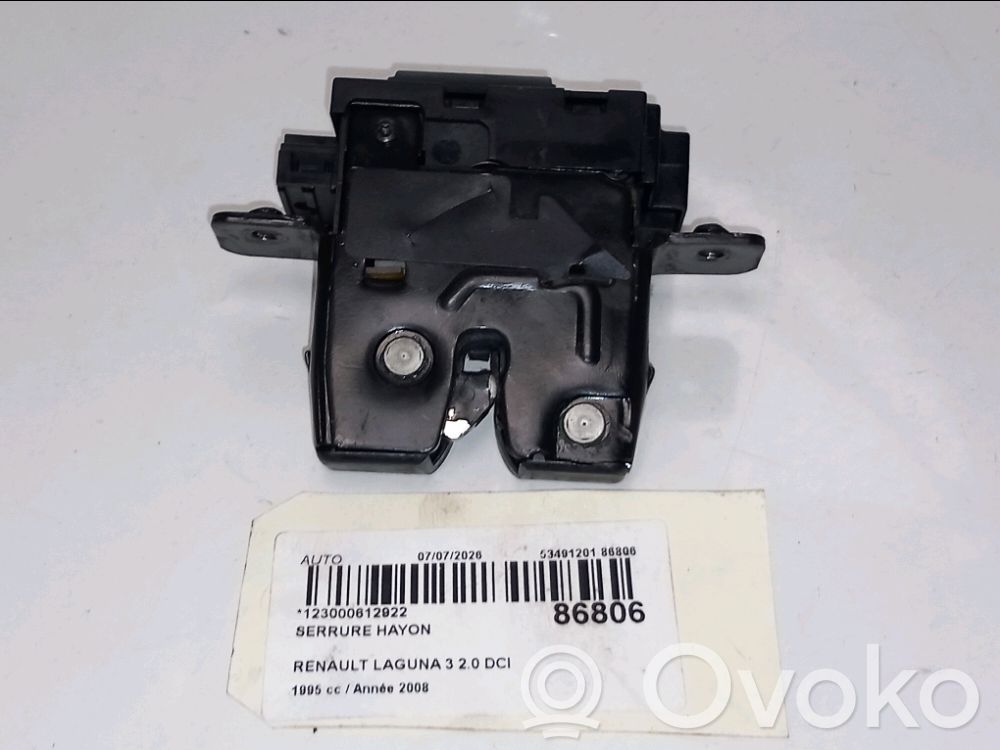Renault Laguna III Zamek drzwi przednich 