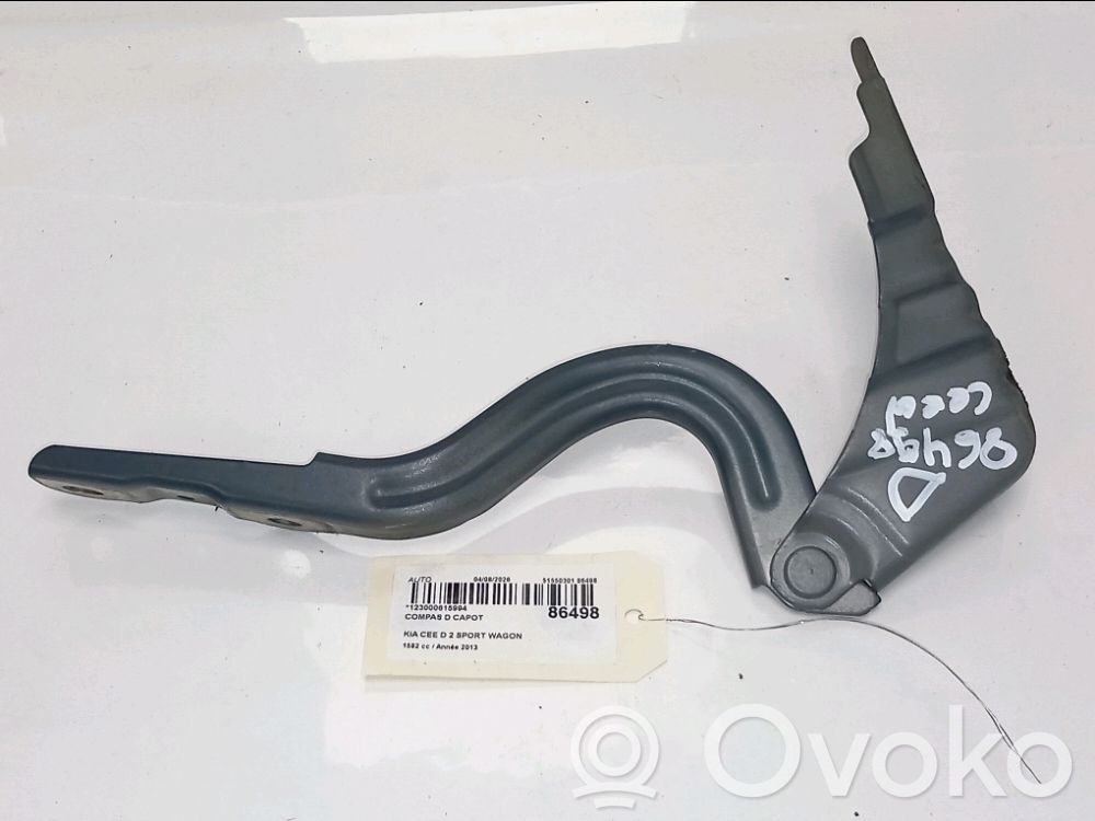 KIA Pro Cee'd II Cerniere del vano motore/cofano