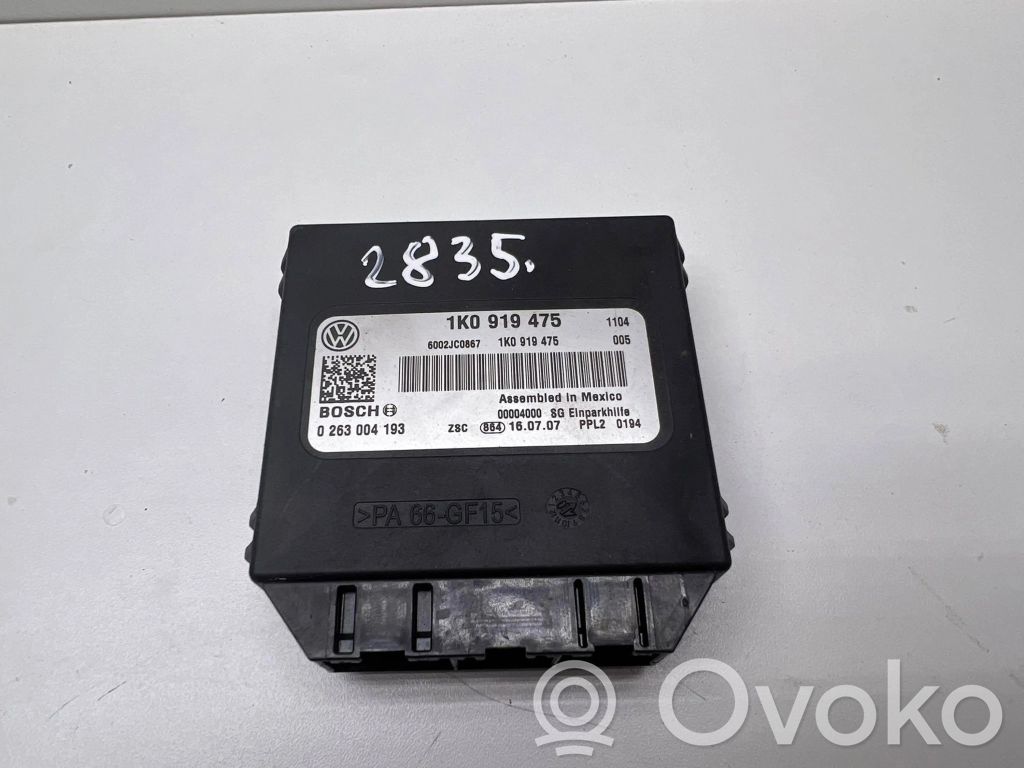 Volkswagen Cross Touran I Parking PDC control unit/module 