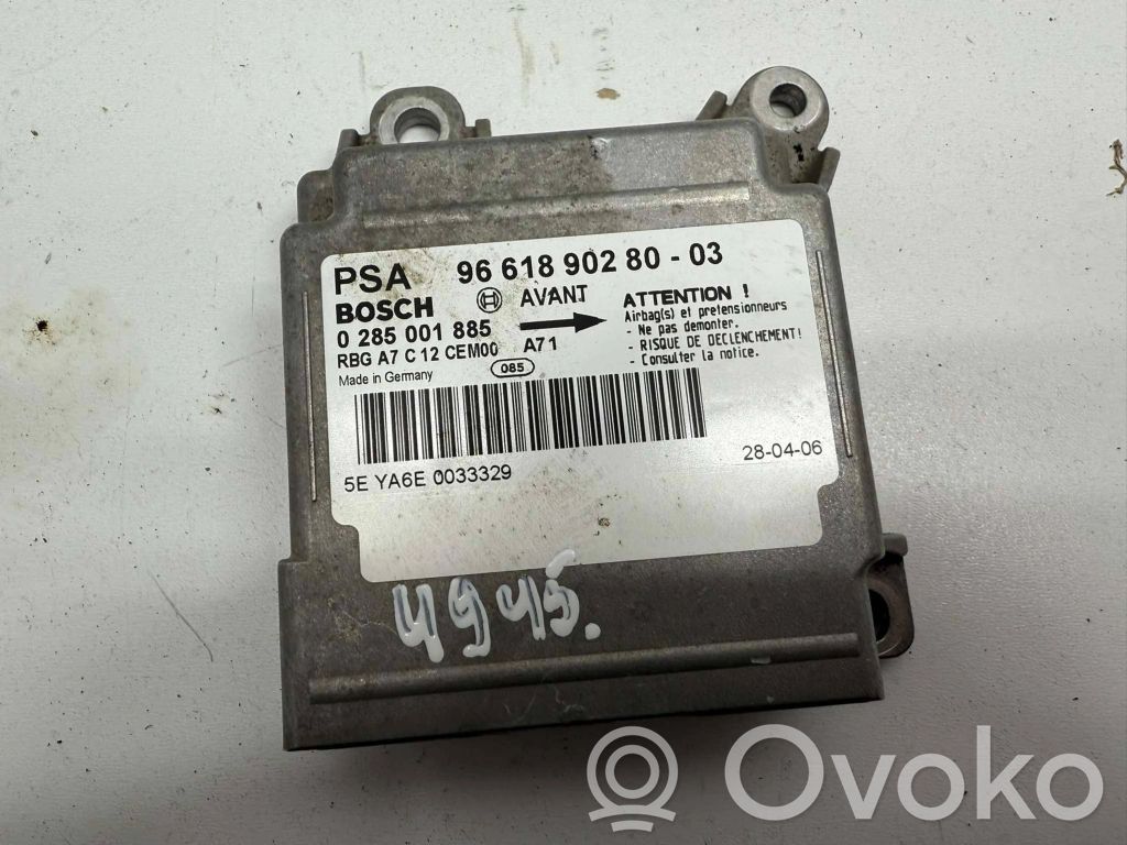 Peugeot 207 Airbag control unit/module 