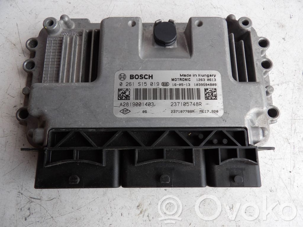 Engine control unit/module   237105748R,0261S15019,237107788R,A2819001403