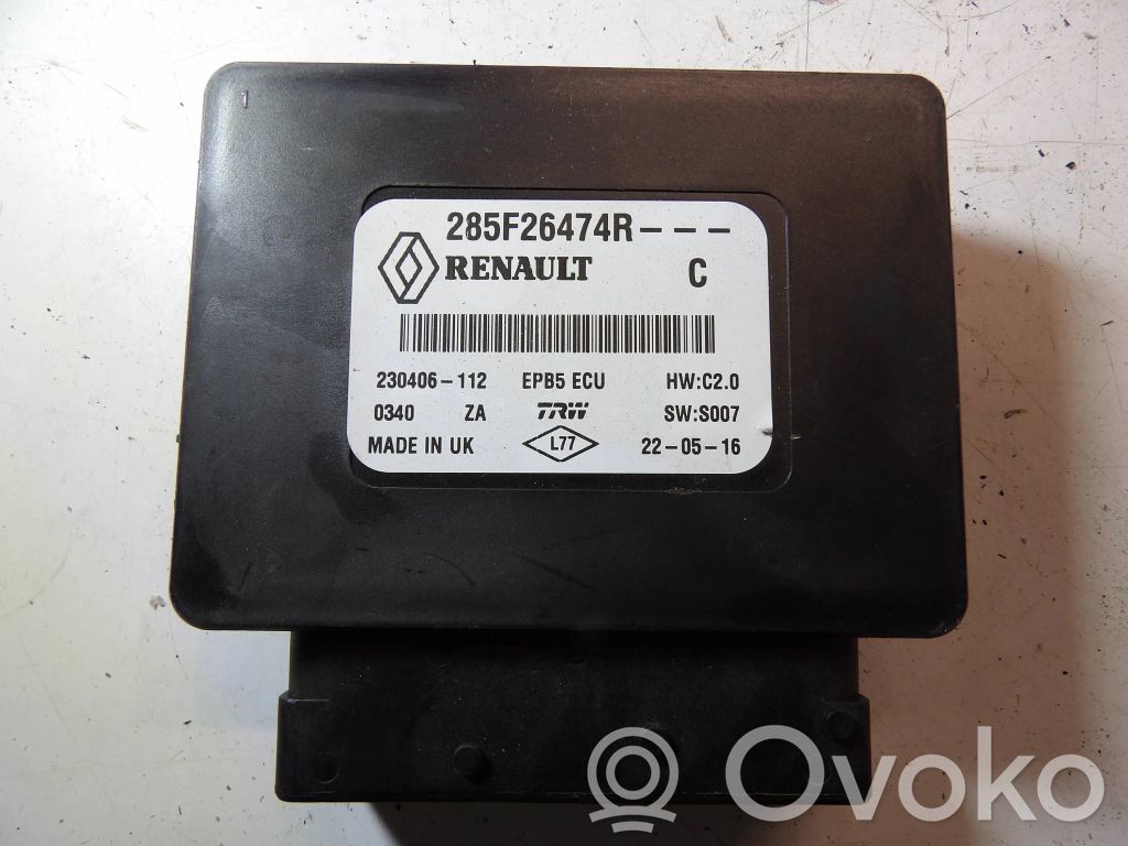 Otras unidades de control/módulos   285F26474R,230406112