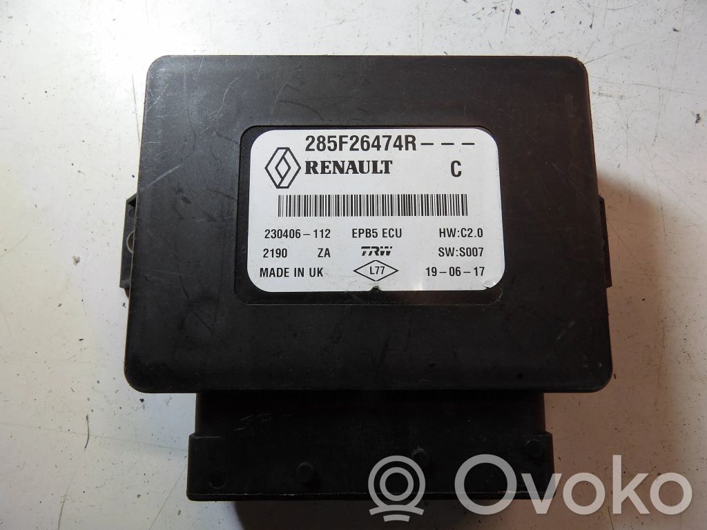 Autres unités de commande / modules   285F26474R,230406112,EPB5ECU