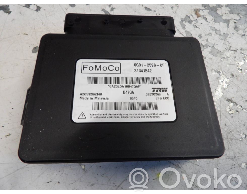 Hand brake control module   31341542,6G912598CE,A2C53296349