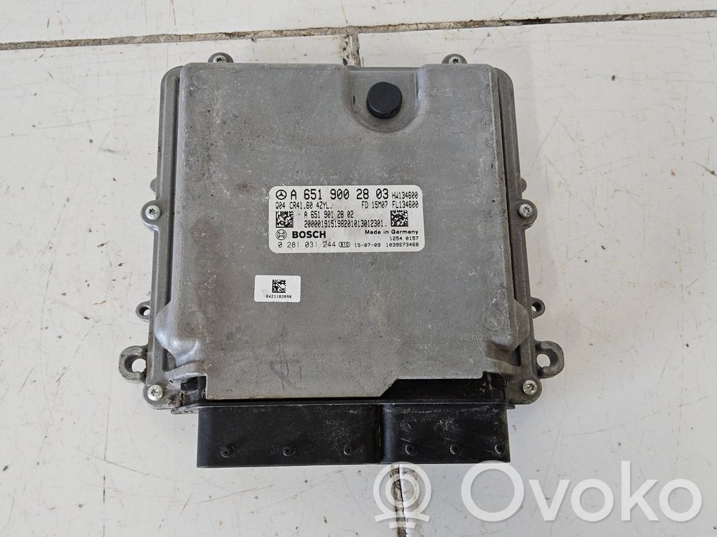 Mercedes-Benz Vito Viano W639 Engine control unit/module 