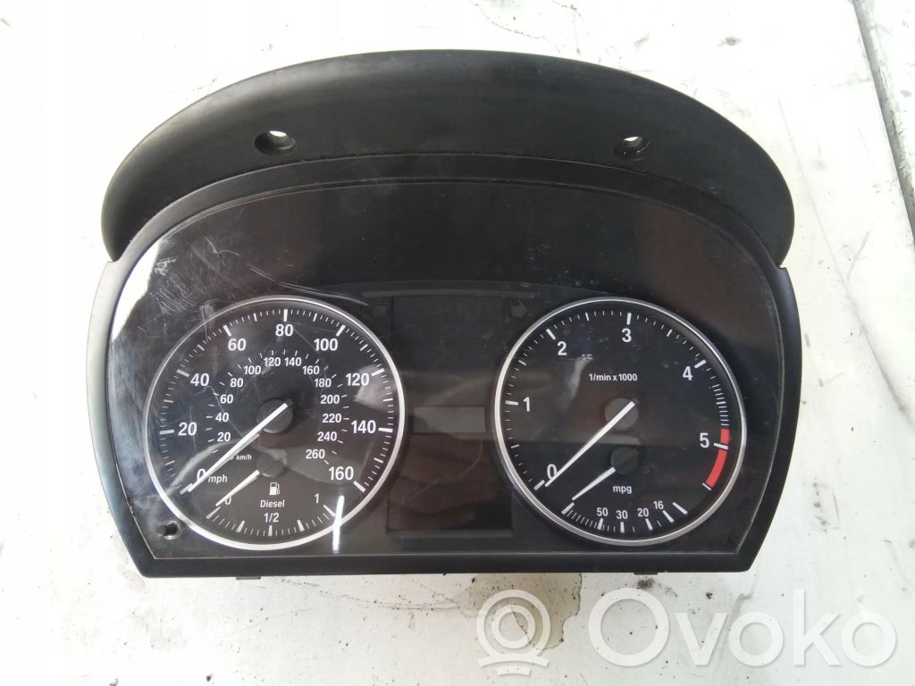 BMW 3 E90 E91 Speedometer (instrument cluster) 