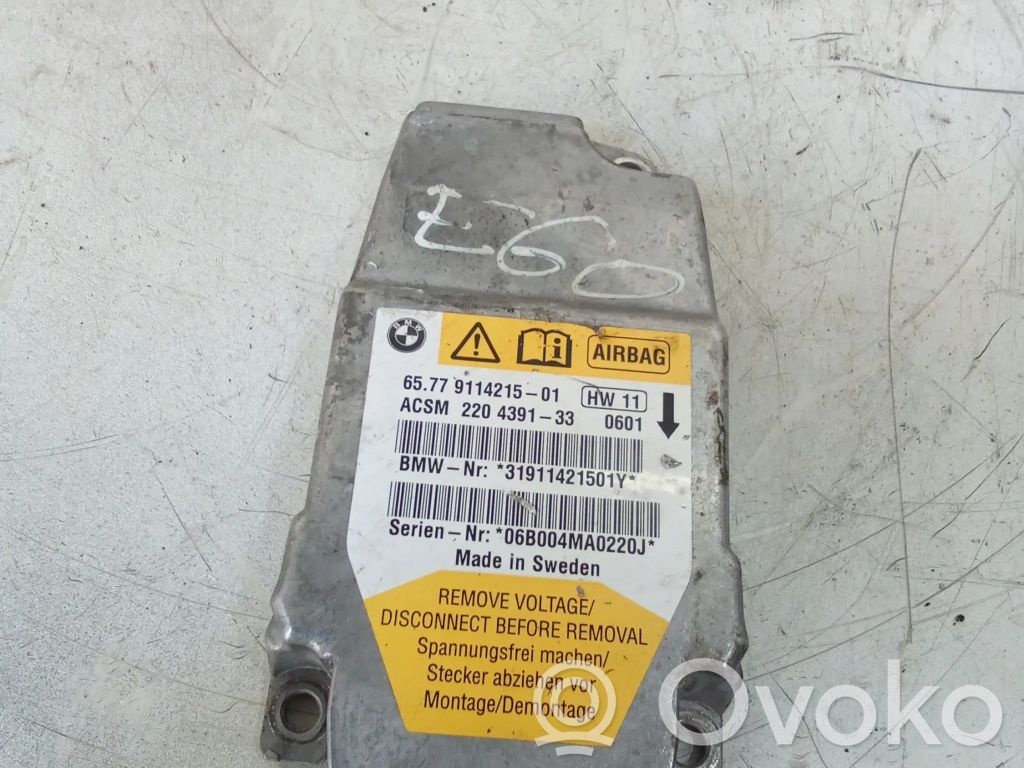 BMW 5 E60 E61 Airbag control unit/module 