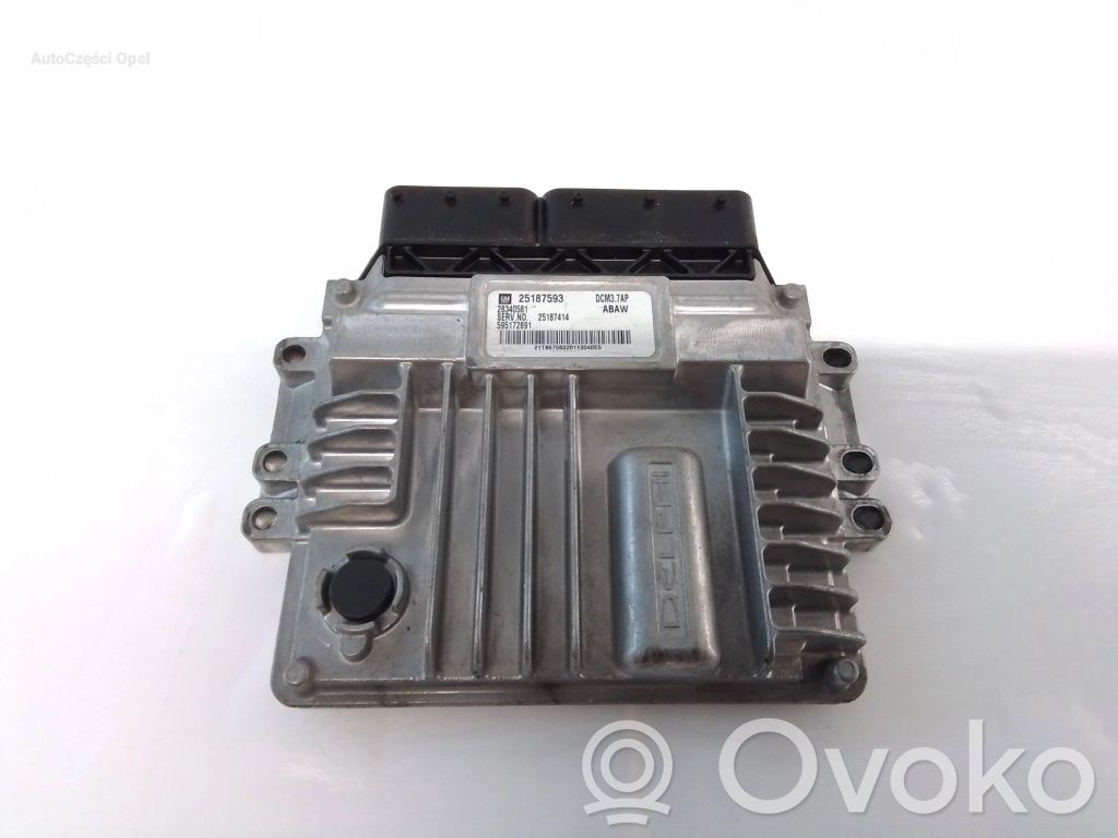 Engine control unit/module   25187593,25187414,28340581