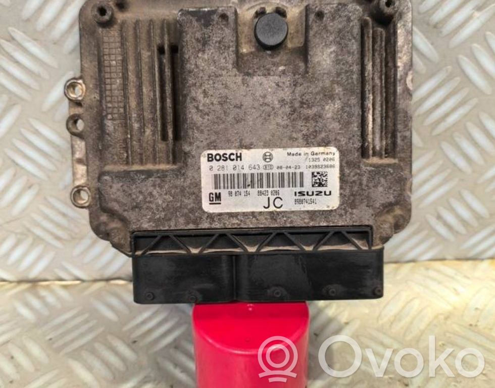 Engine control unit/module   0281014643,98074154,8980741541