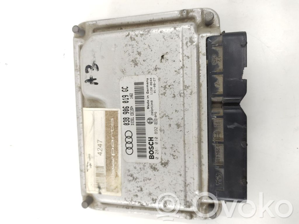 Engine control unit/module ECU   038906019GC,0281010892
